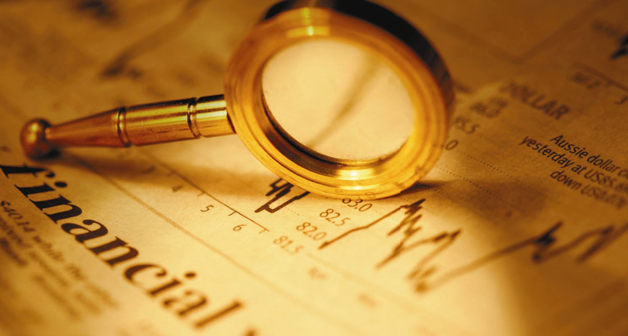 image of newspaper with finances