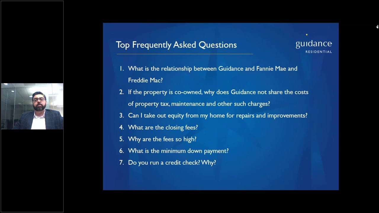 Guidance Residential faq powerpoint slide