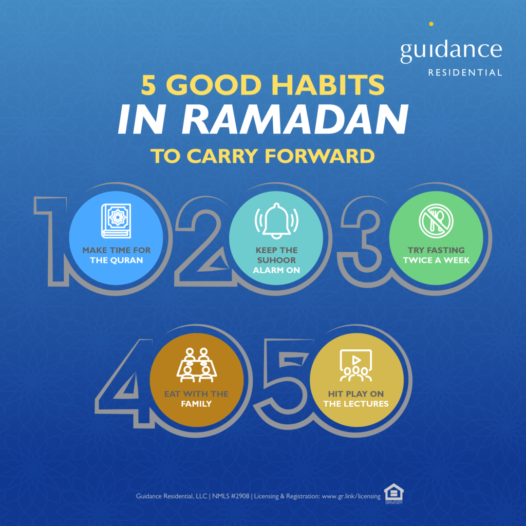 5 Good Habits in Ramadan to Carry Forward